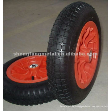 roue pneumatique 3.50-8 avec bordure en plastique